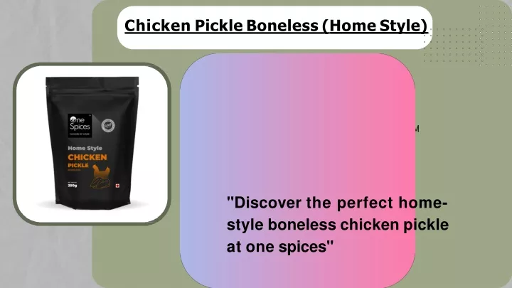 chicken pickle boneless home style