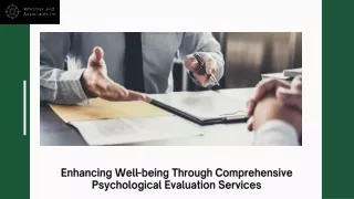 Get Psychological Assessment Services for Accurate Evaluations