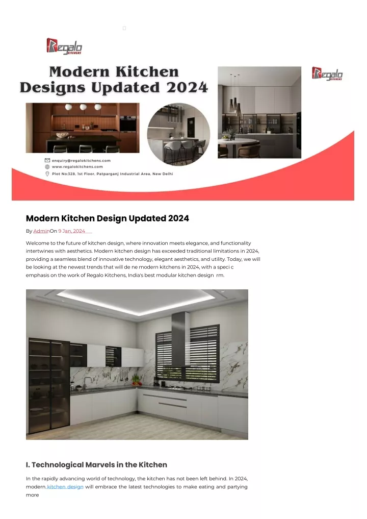 PPT Modern Kitchen Design Updated 2024 PowerPoint Presentation Free   Slide1 N 