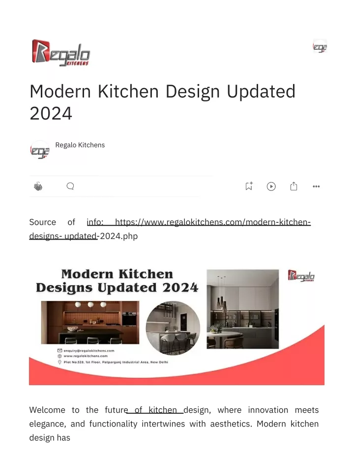 modern kitchen design updated 2024