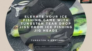 Buy High-Quality Tear Drop Ice Jigs for a Successful Ice Fishing Adventure