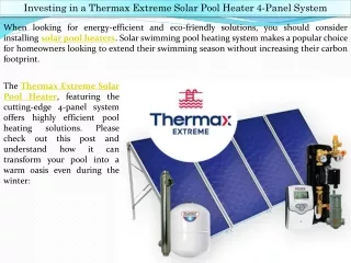 Solar Water Heater For Pool - Solar Tubs