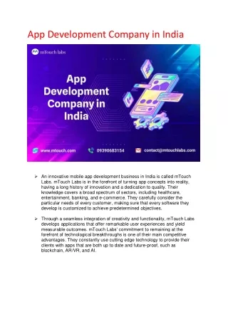 App Development Company in India