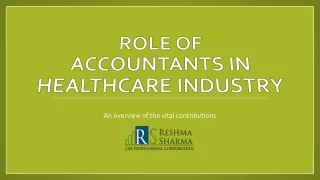 Role of Accountants in Healthcare Niche Canada