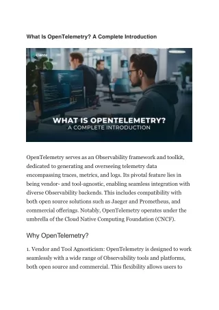 what is opentelemetry a complete introduction
