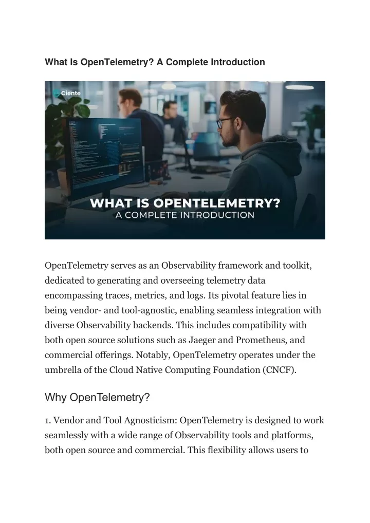what is opentelemetry a complete introduction