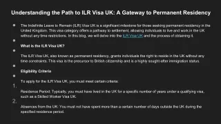 ILR Visa UK