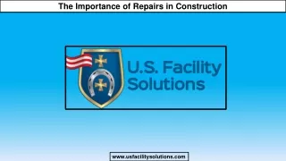 The Importance of Repairs in Construction