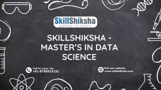 Mastering Data Science: Skillshiksha’s Exceptional Ms in Data Science Course