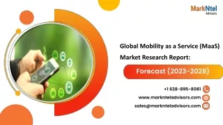 Global Mobility as a Service (MaaS) Market Research Report: Forecast (2023-2028)