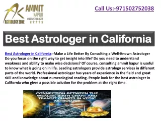 Best Astrologer in California