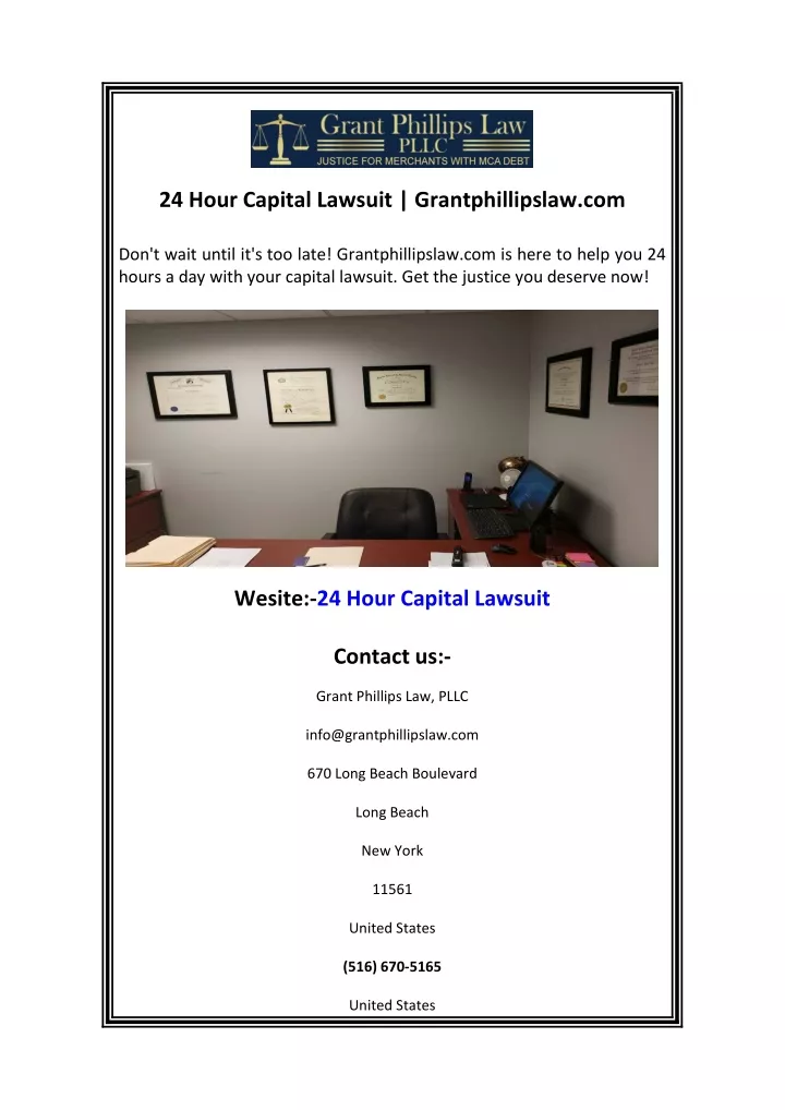 24 hour capital lawsuit grantphillipslaw com