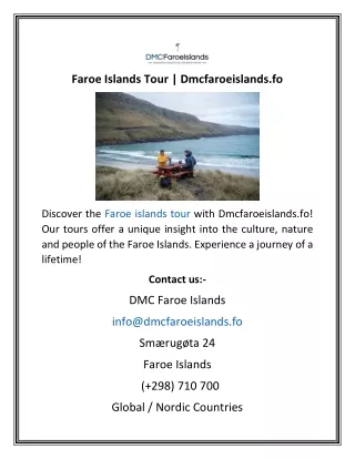 Faroe Islands Tour  Dmcfaroeislands.fo