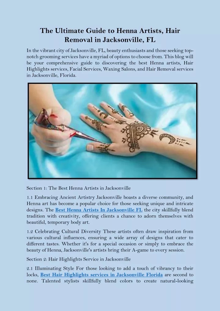 the ultimate guide to henna artists hair removal