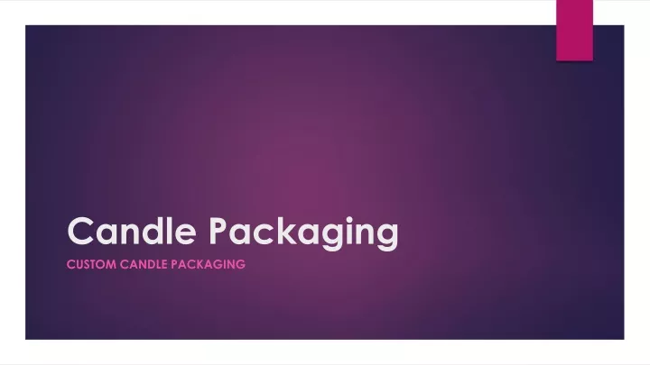 candle packaging