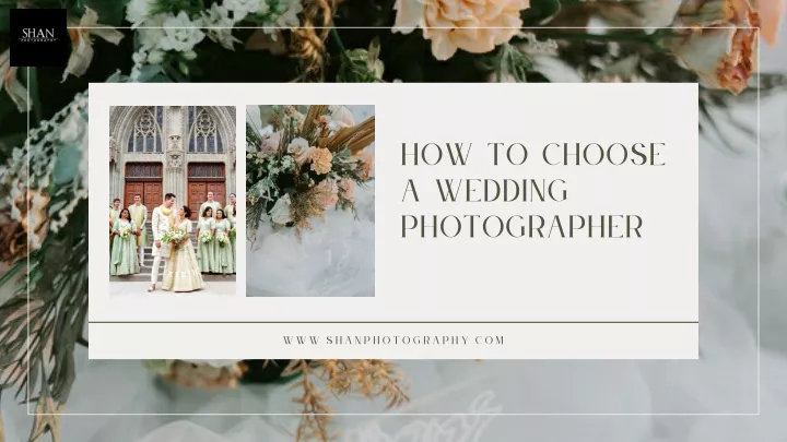 how to choose a wedding photographer