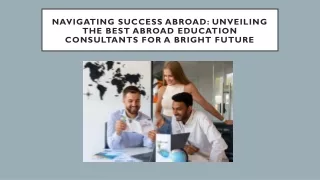 best abroad education consultants