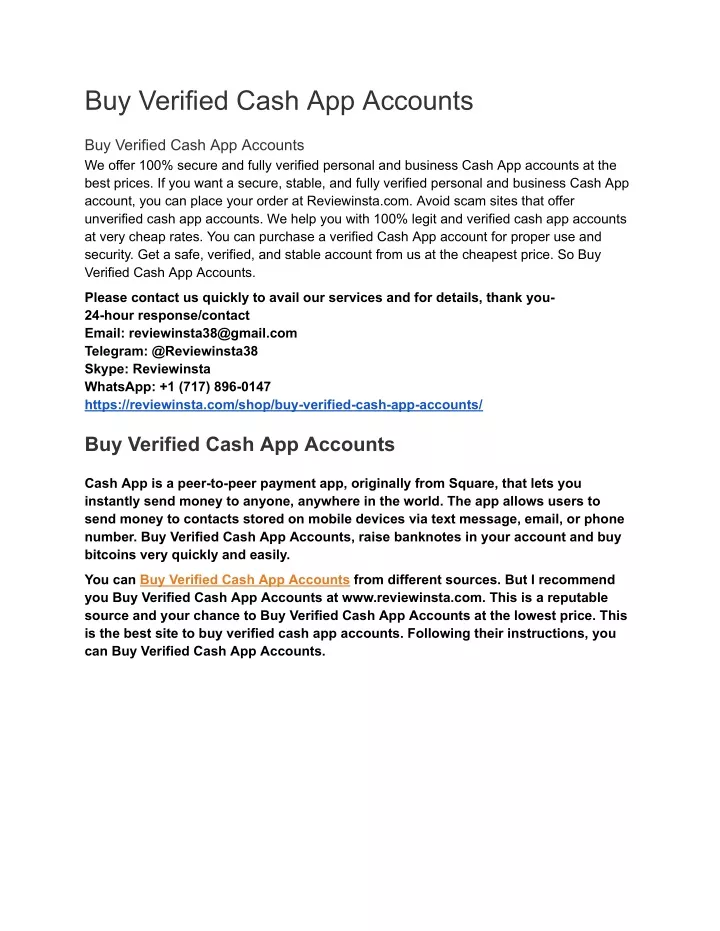 buy verified cash app accounts