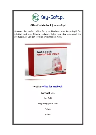 office for macbook key soft pl