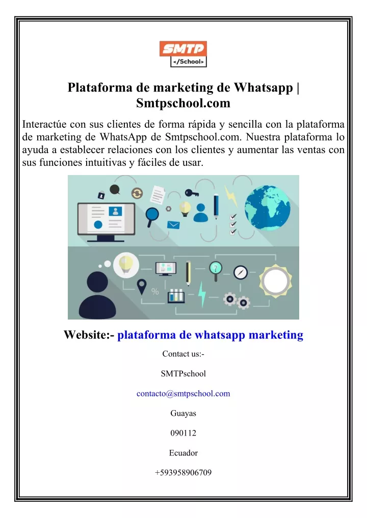 plataforma de marketing de whatsapp smtpschool com