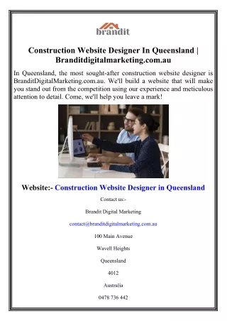 Construction Website Designer In Queensland  Branditdigitalmarketing.com.au