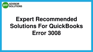 expert recommended solutions for quickbooks error