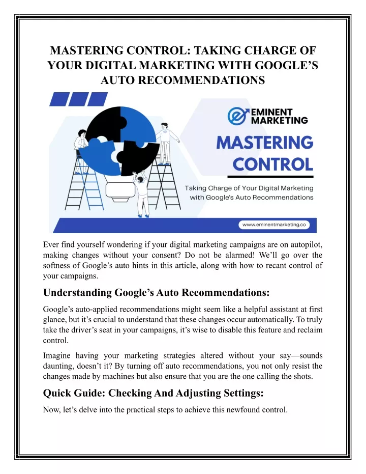 mastering control taking charge of your digital