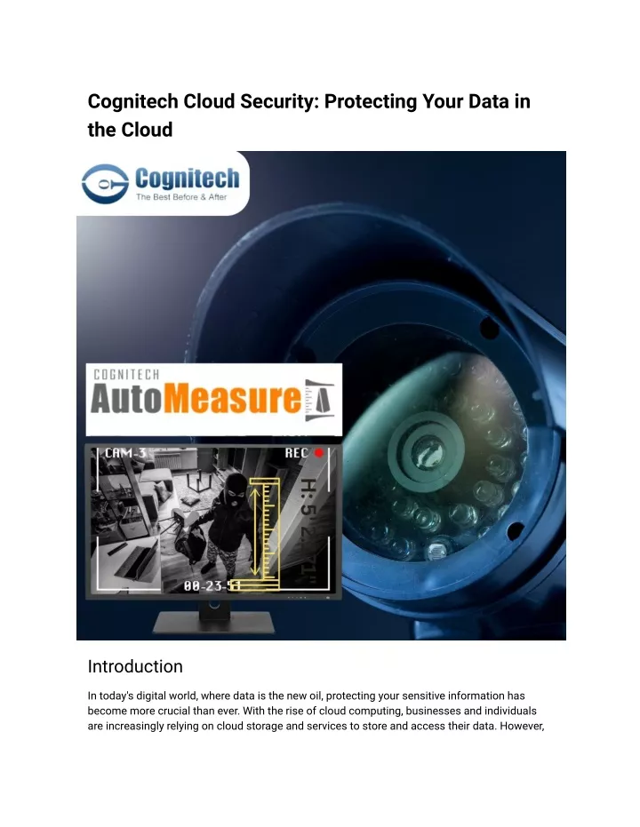 cognitech cloud security protecting your data