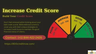 Increase Credit Score Now! 18444222426 Fixing My Credit | 800creditnow