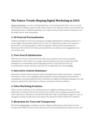 future preparation for digital marketing