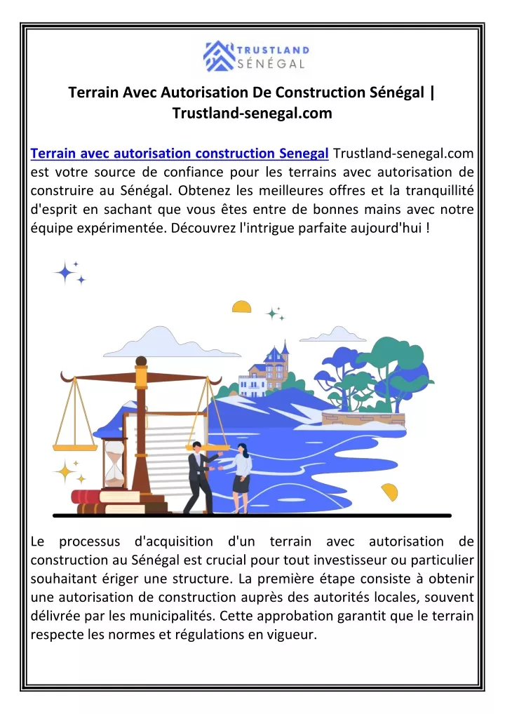 terrain avec autorisation de construction