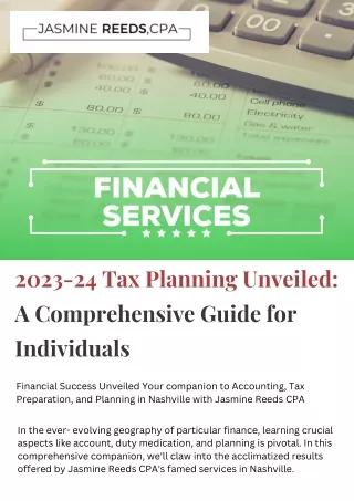 Optimize Your Finances with Expert Tax Planning in Nashville