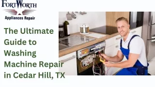 Get The Washing Machine Repair Expert in Cedar Hill, TX