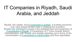 it companies in riyadh saudi arabia and jeddah