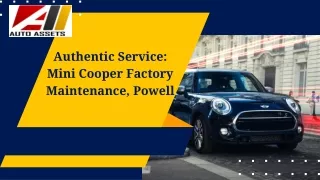 Authentic Service Mini Cooper Factory Maintenance, Powell