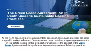 Green Lease Agreement: An In-Depth Guide to Sustainable Leasing Practices