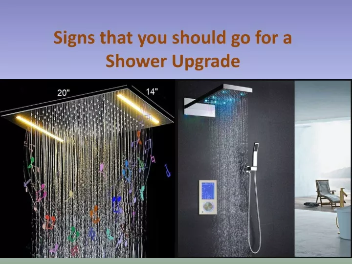 signs that you should go for a shower upgrade