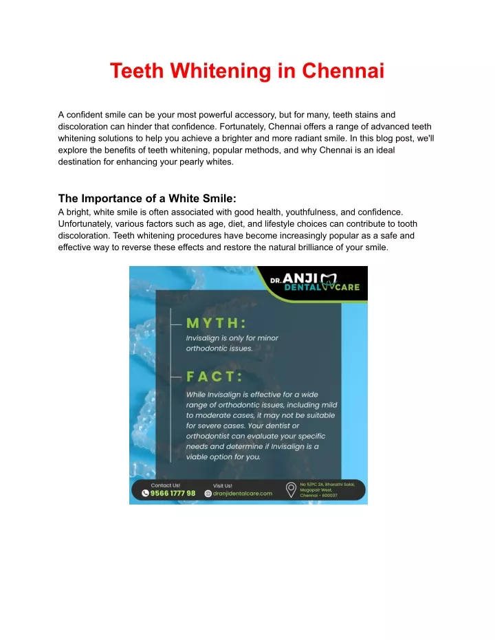 teeth whitening in chennai