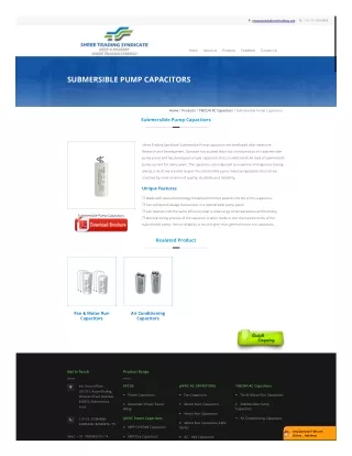 Submersible Pump Capacitors