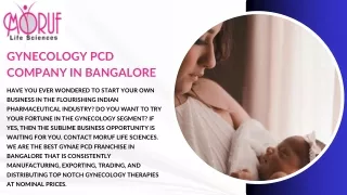 Gynecology PCD Company in india-Moruf Lifesciences