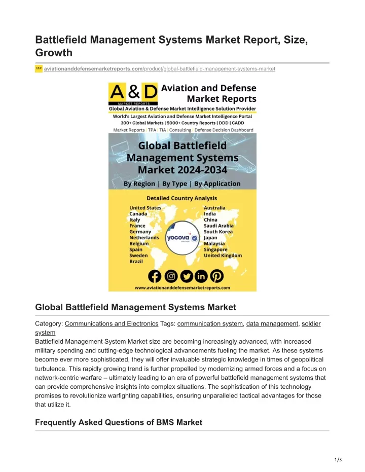 battlefield management systems market report size