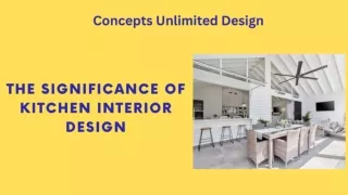 The Significance of Kitchen Interior Design