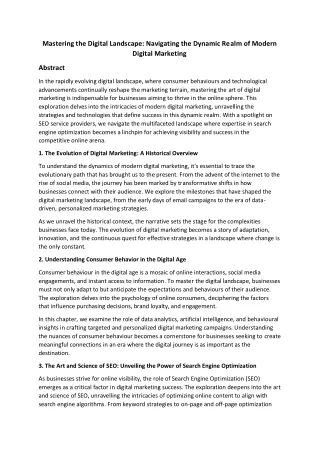 mastering the digital landscape navigating