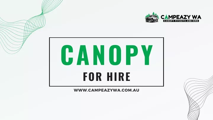 canopy for hire