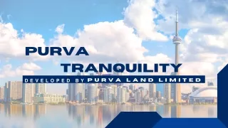 Purva Tranquillity Apartments PDF