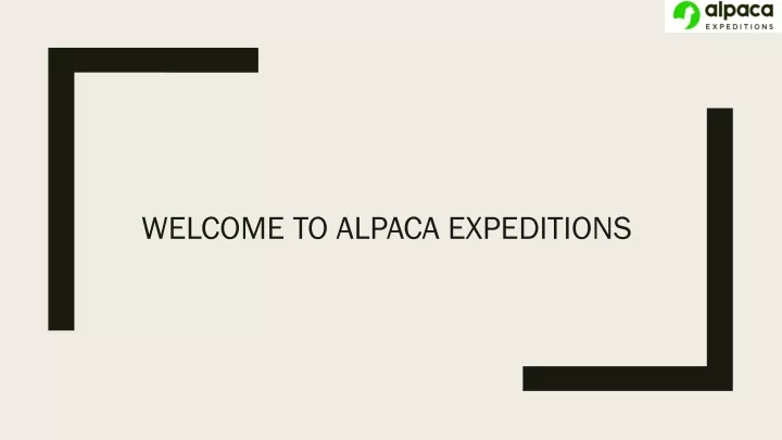 welcome to alpaca expeditions