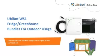 UbiBot WS1 Fridge - Greenhouse Bundles For Outdoor Usage