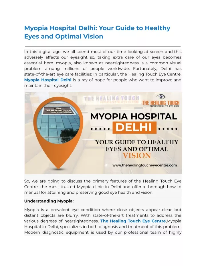 myopia hospital delhi your guide to healthy eyes