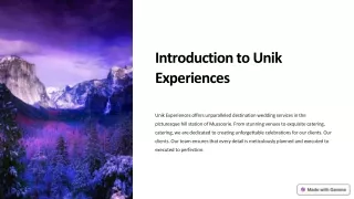 Introduction-to-Unik-Experiences