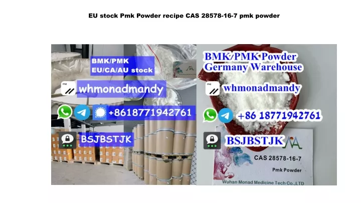 eu stock pmk powder recipe cas 28578